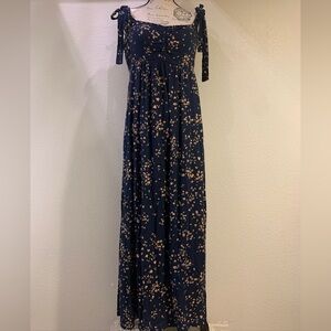 Soma Midnight Blue Floral Maxi Dress